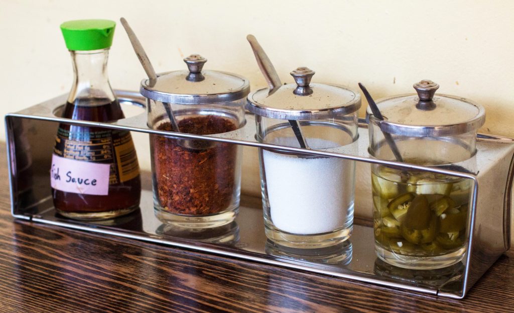 Thai table side condiments